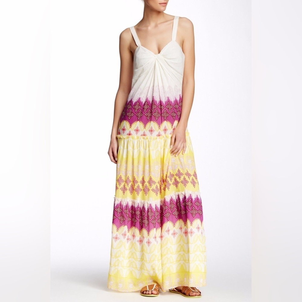 DIANE Von FURSTENBERG MARNY MAXI CRINCKLE DRESS 6